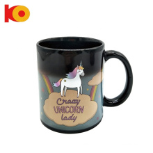 Wholesale Heat Sensitive Color Changing magic coffee ceramic mug